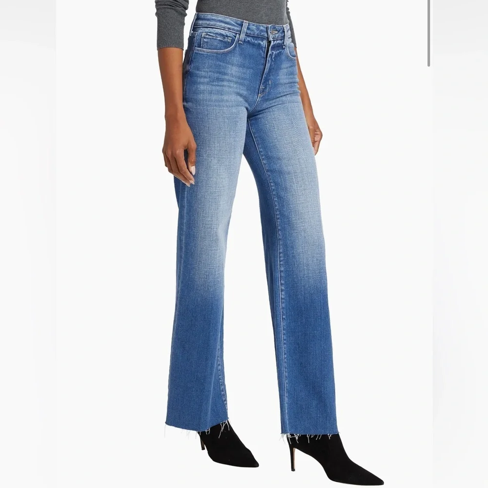 L’AGENCE Scottie Wide-Leg Jeans | Size 25 | Hayward Wash - Picture 1 of 13